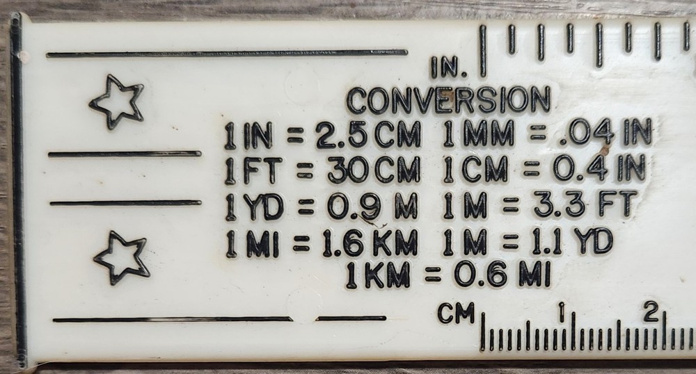 Walt Disney World Mickey Mouse Math Conversion Slide Ruler