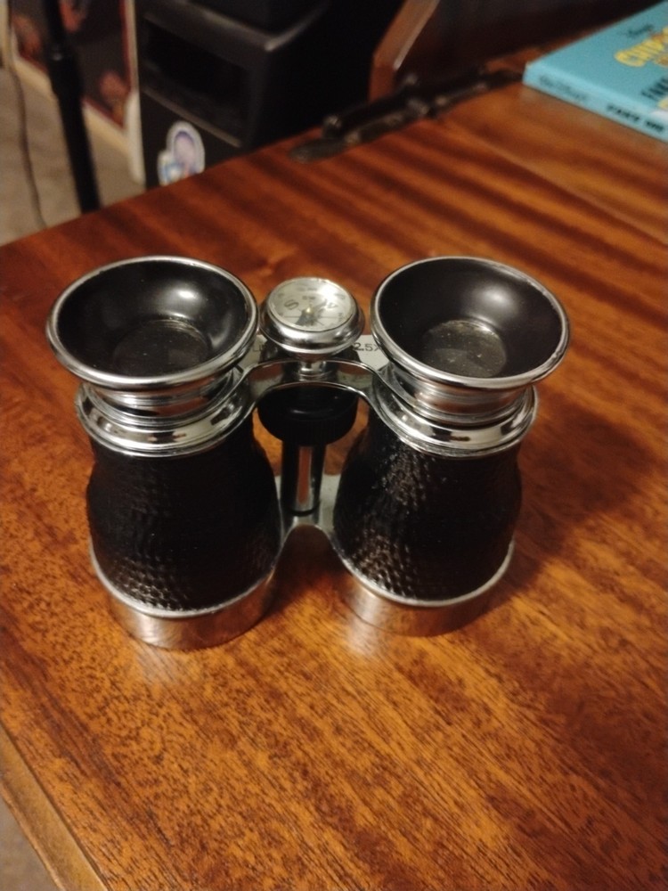 Vintage Binoculars S & A Brand w Compass