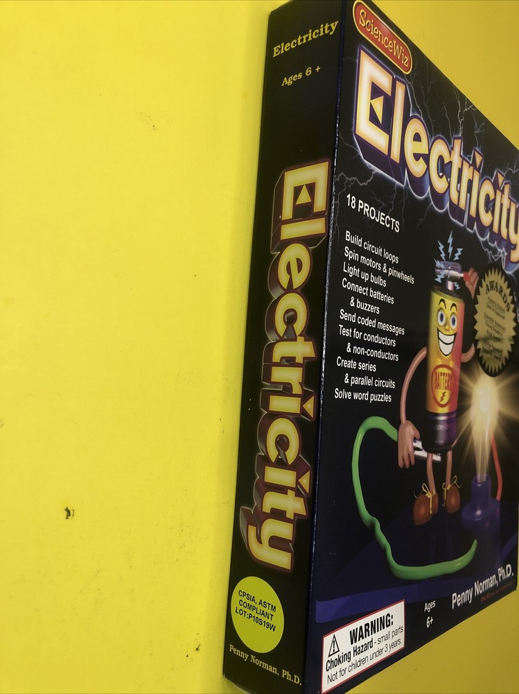 ScienceWiz Electricity 18 Projects Kids Educational Science Book & Activity Kit