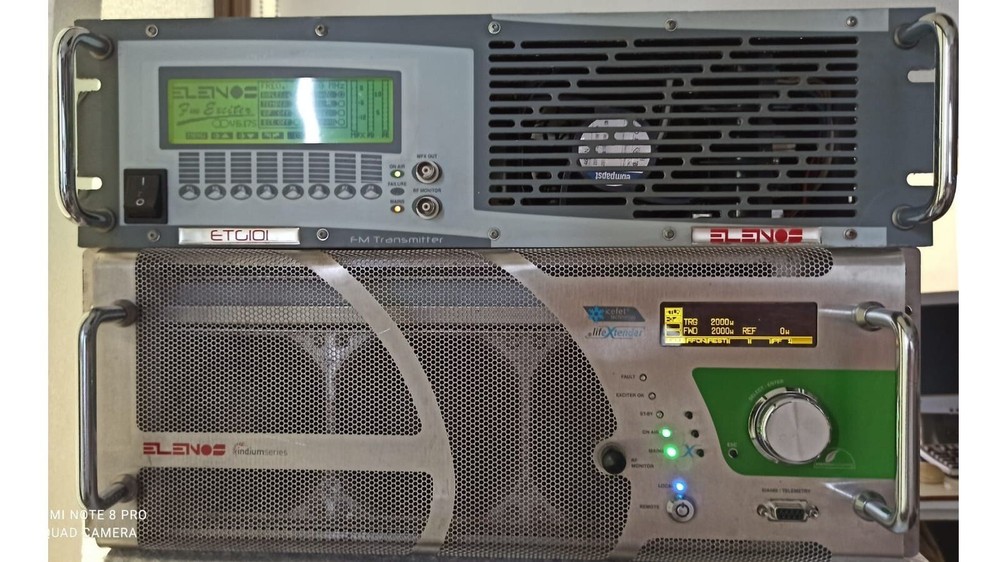 Broadcast Professional Elenos 2000w FM Transmitter Wide Band 88 108