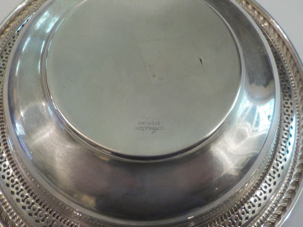 Amston Sterling Silver Pierced Edge 6" Bowl #109