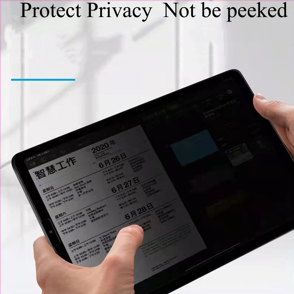 BYIUIHS [1 Pack] Privacy Screen Protector Suit for Samsung Galaxy Tab BLACK