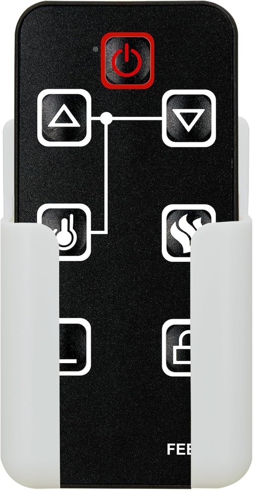 Replacement for Allen+Roth Electric Fireplace Heater Remote Control black