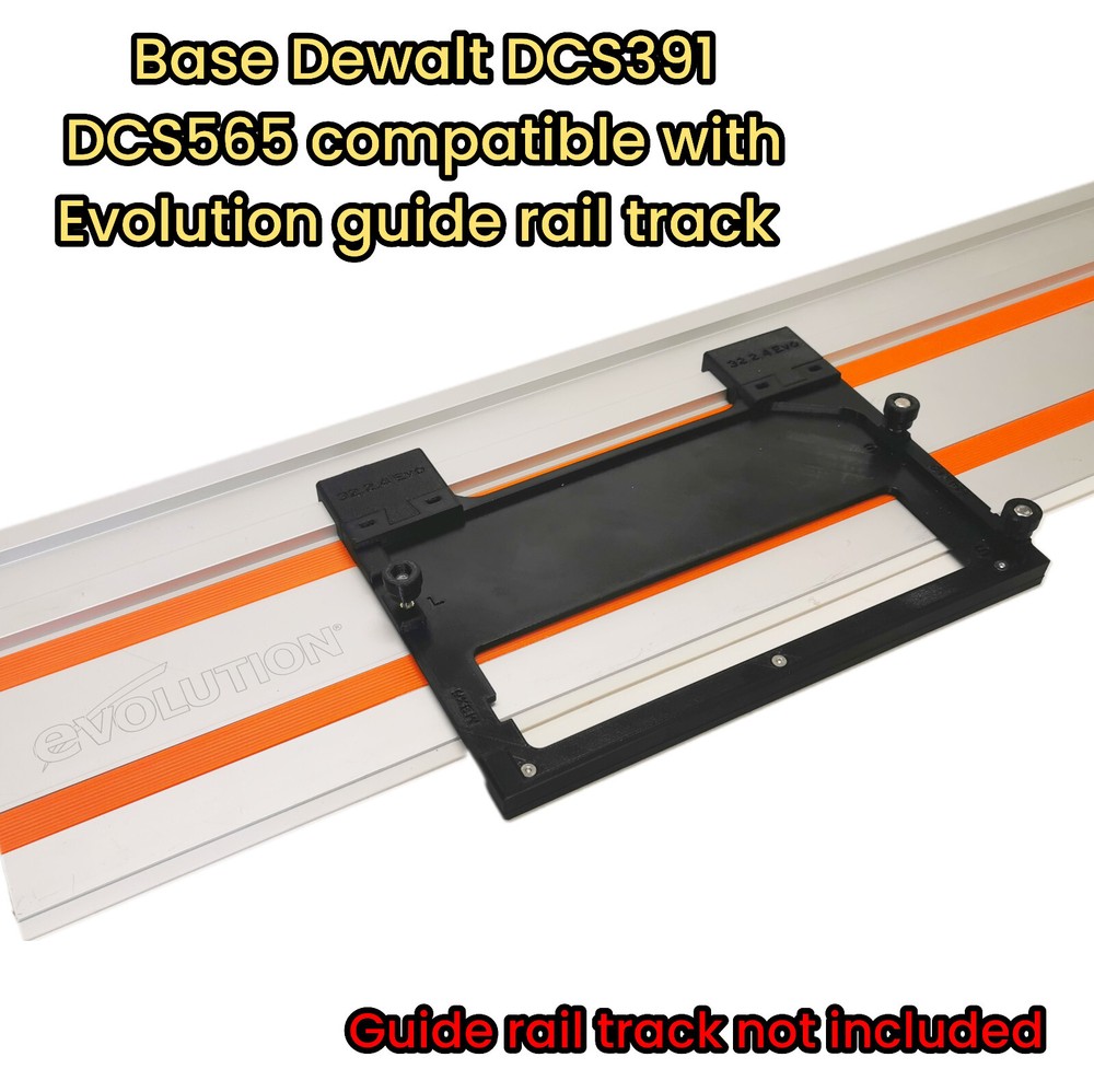 Dewalt DCS391 DCS565 Adaptor base circular saw EVOLUTION guide rail track