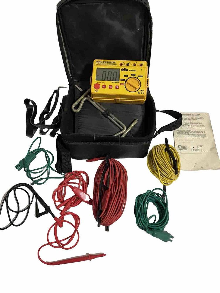 EM480D Digital Ground Resistance Tester Earth Resistance Tester Testing