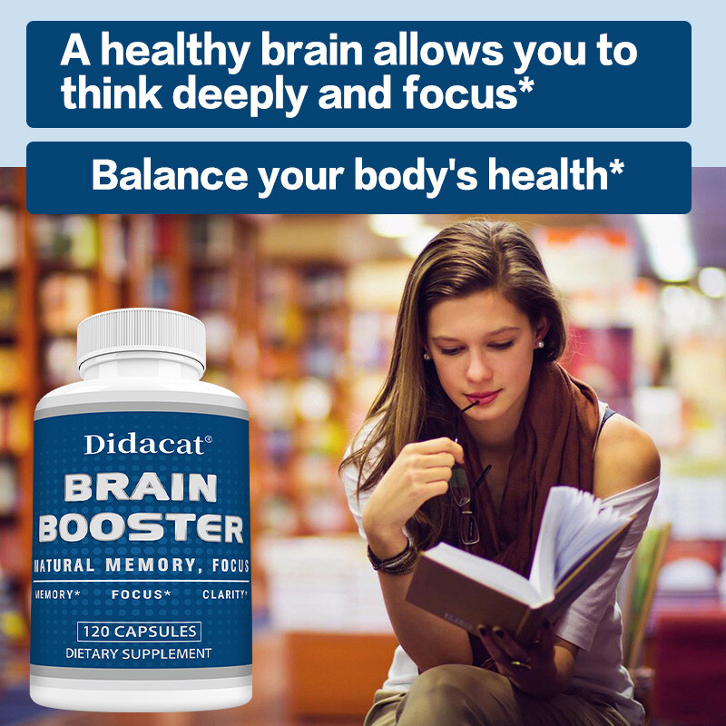 Brain Booster Capsules Brain Memory, Concentration Support Clear Brain Thinking