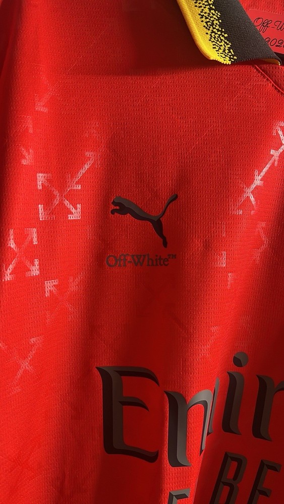 Off - White x Puma AC Milan Jersey Size Large