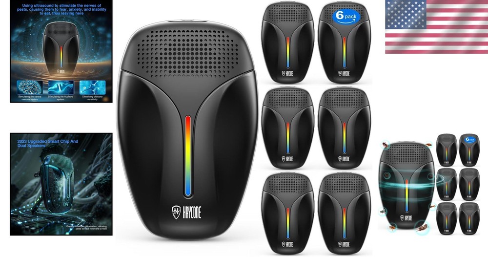 Intelligent Insect Repeller – 6 Pack, Effective Against Ants, Spiders & More