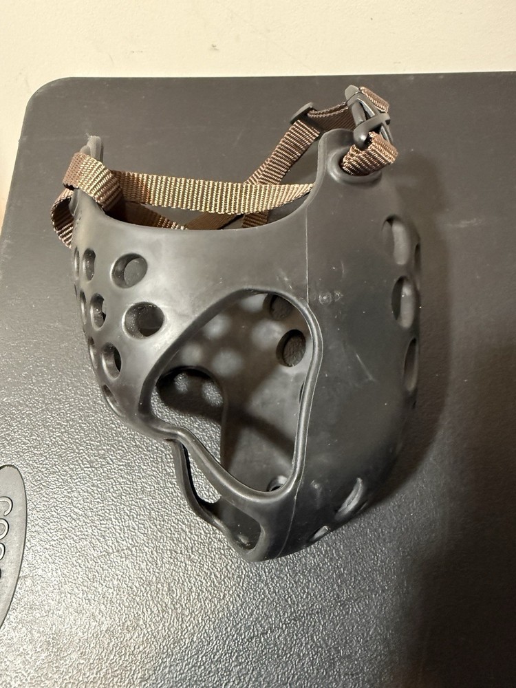 Dog Muzzle Black -Rubber/Silicone