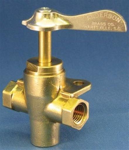 Moeller Brass Three-Way Valve, 1/4" FNPT 033302-10