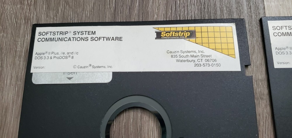 CAUZIN SOFTSTRIP READER FOR MACINTOSH VINTAGE APPLE WITH FLOPPY SOFTWARE