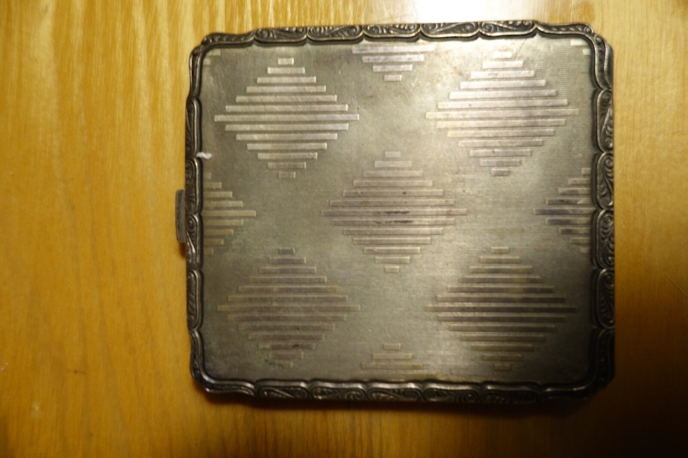 Art Deco Nickel Silver Cigarette Case