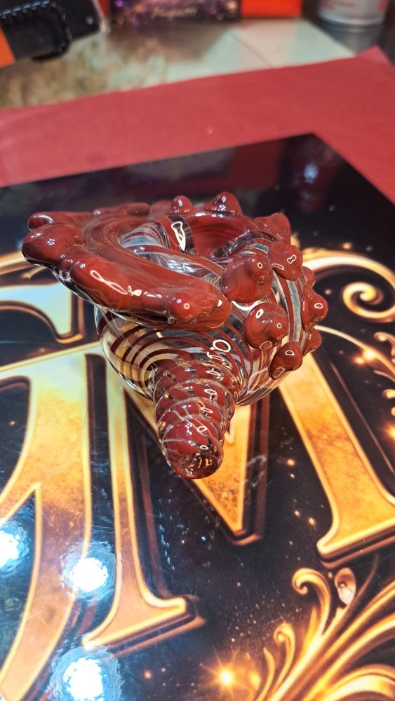 Conch Shell Art Hand Blown Glass Pipe