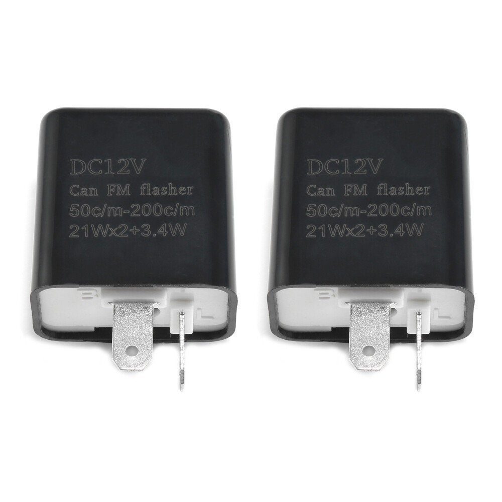 Pair Adjustable LED Flasher Relay Turn Signal Blinker Light for Motorcycle