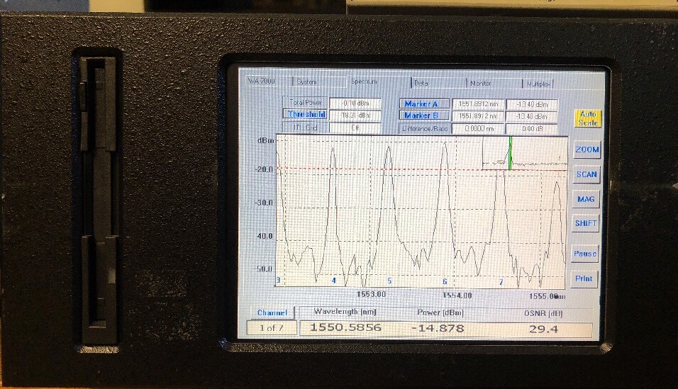 Burleigh WA-7000C Wavemeter Multiple Wavelength Meter MWM