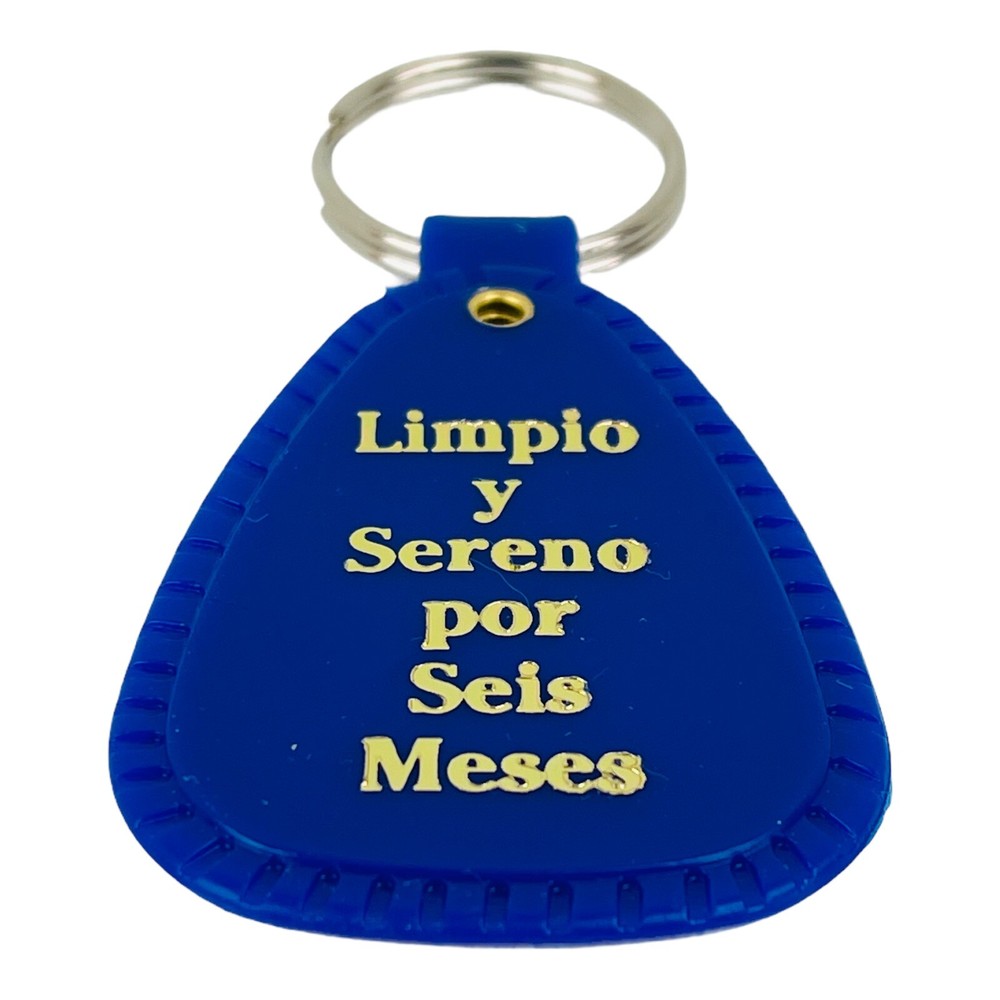 NA Key Tag 6 Months Clean Blue SPANISH Narcotics Anonymous Espanol