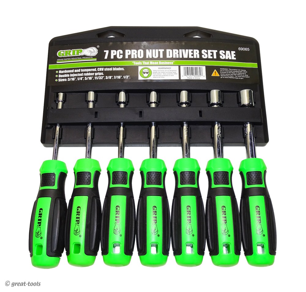NUT DRIVER SET – standard – sae pro nutdrivers – mechanic tools – hand tool