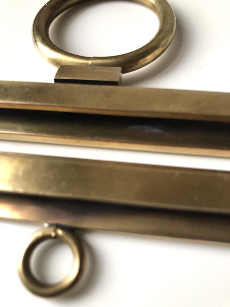 Brass Bell Pull Hardware Vintage Embroidery Frame Hanger