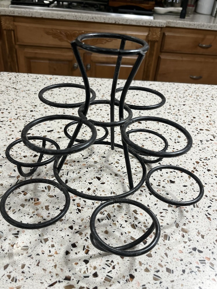 Black Wrought Iron Cupcake, Or Fruit Holder