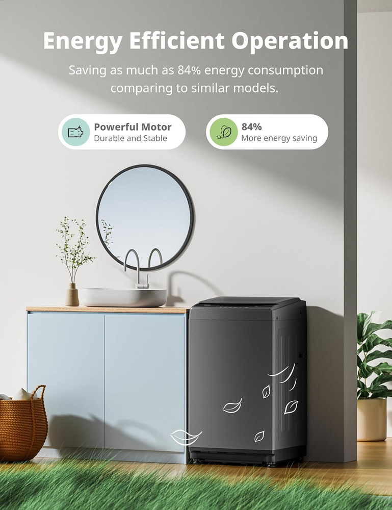 COMFEE’ 1.6 Cu.Ft Portable Washing Machine, 11Lbs Capacity Fully Automatic Compa