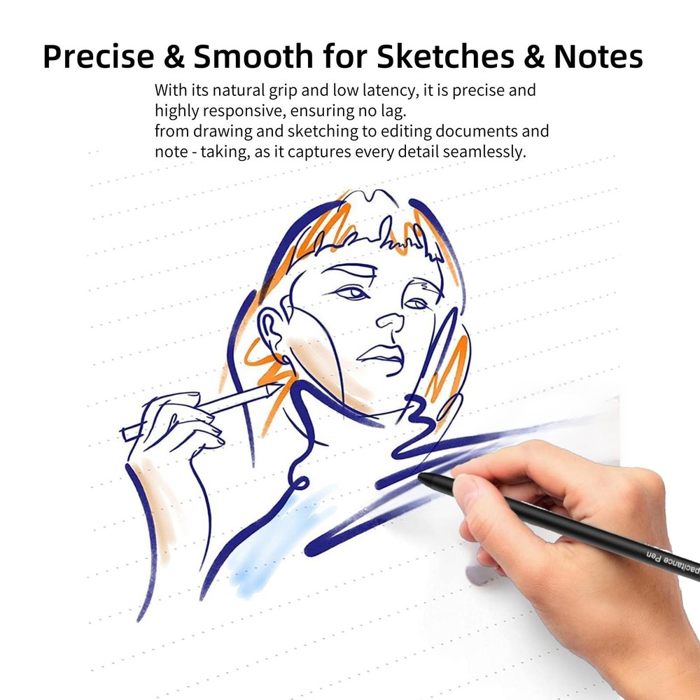 S Pen for Galaxy Z Fold 7, Supporting Both Internal & External Screen, Black