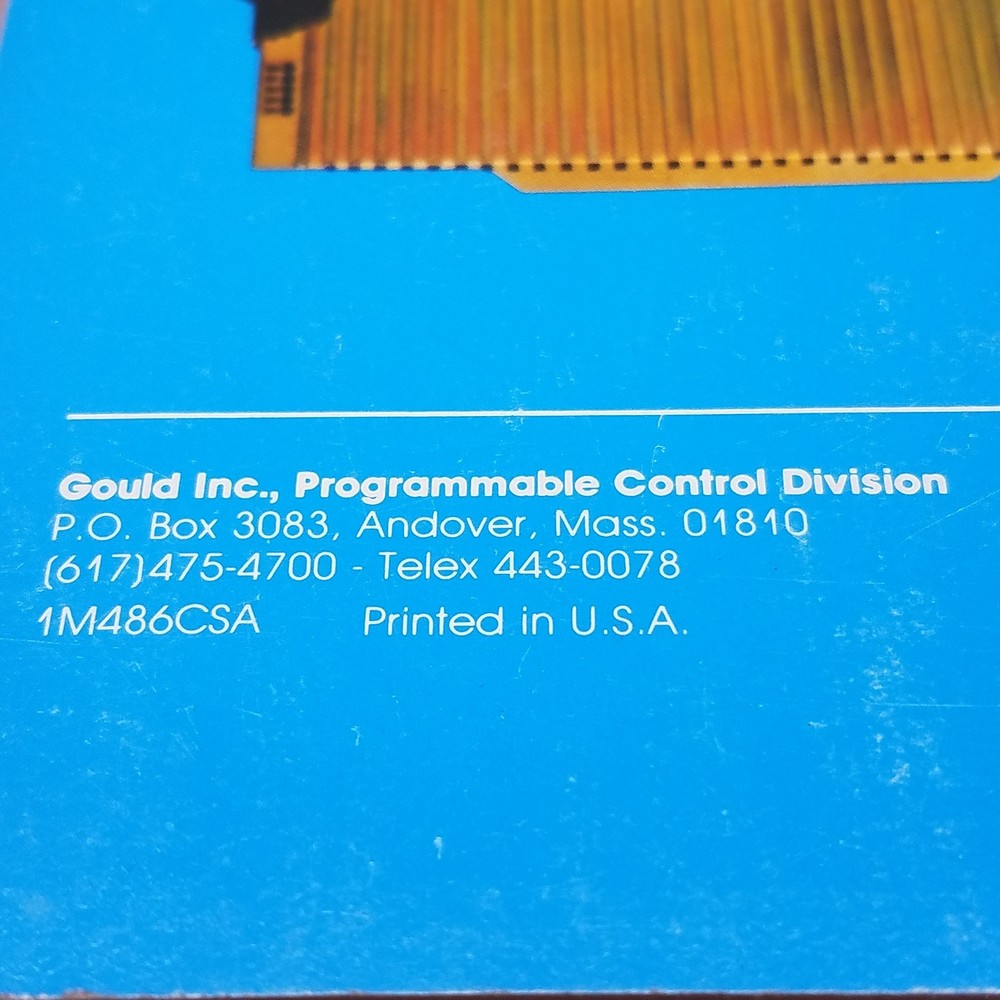 Gould ML-1384-000 Modicon 184/384 Programmable Controller User Manual, Rev C