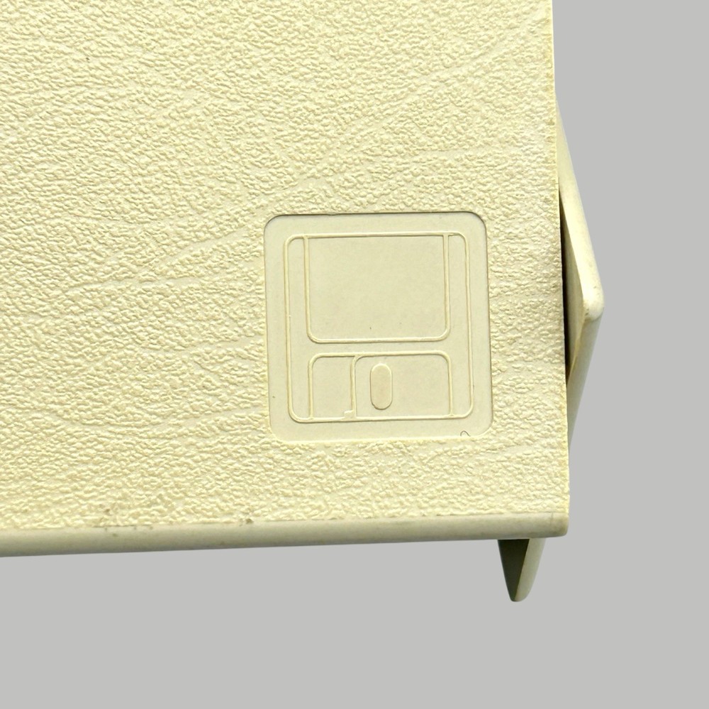 Vintage Sony 3.5" Floppy Disk Plastic Storage Box Case Holder Organizer Diskette