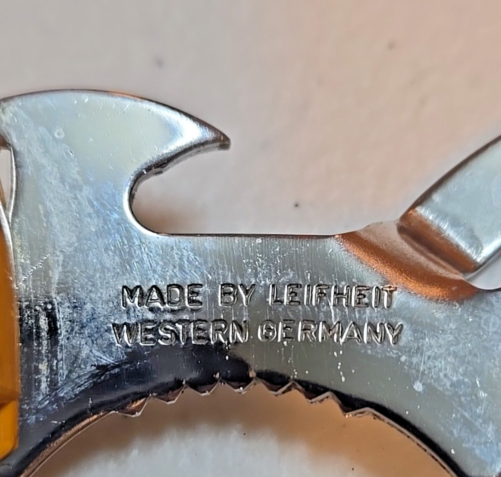 Leifheit Multi Opener; West Germany; Orange Handle
