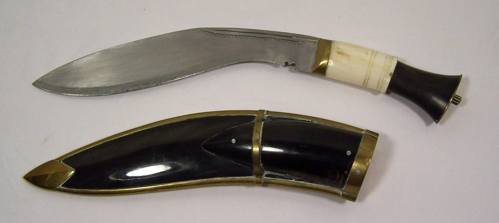 Kukri Knife with Sheath Engraved Fixed Blade