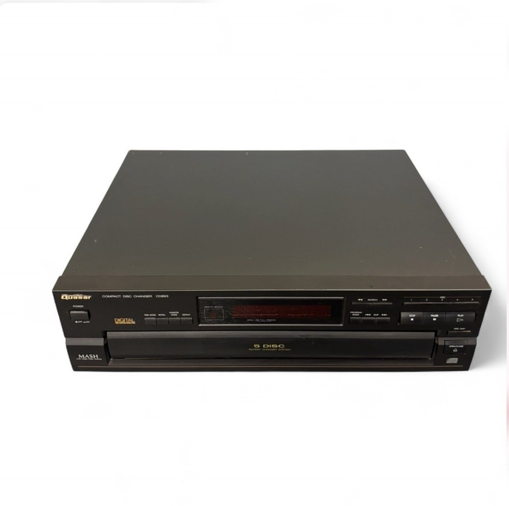 Quasar CD893 5-Disc Compact Disc Changer & Player MASH TESTED Vintage