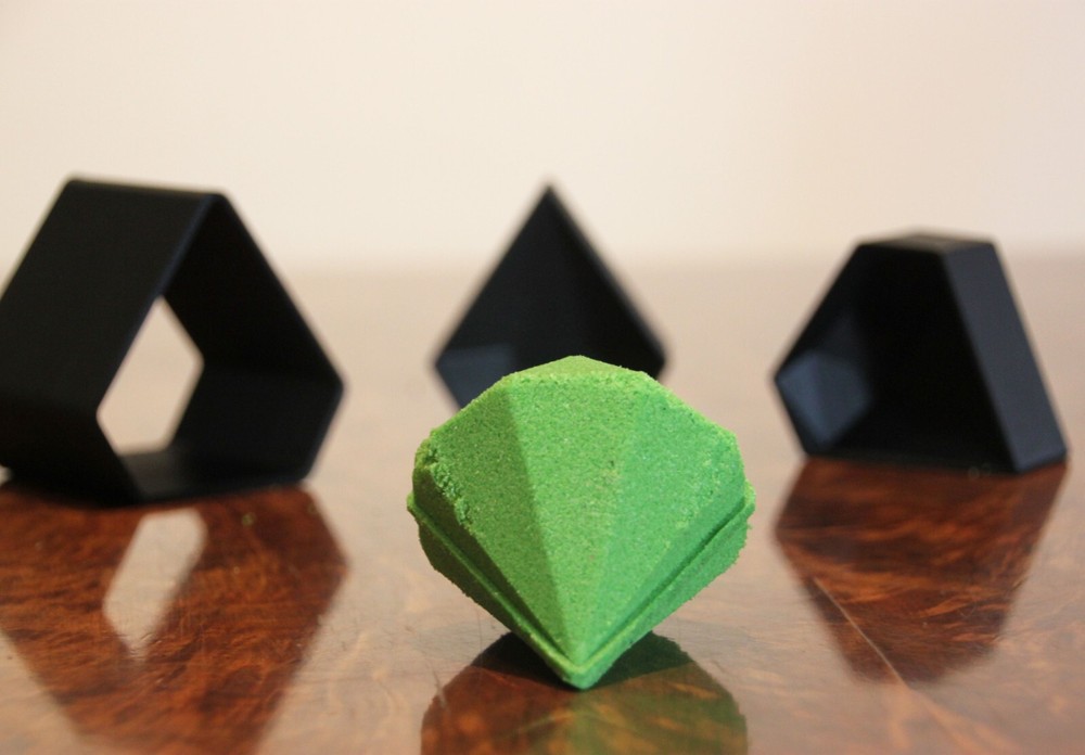 Diamond Bath Bomb Mold, DIY original BathBombs Set 3D Printed Kit