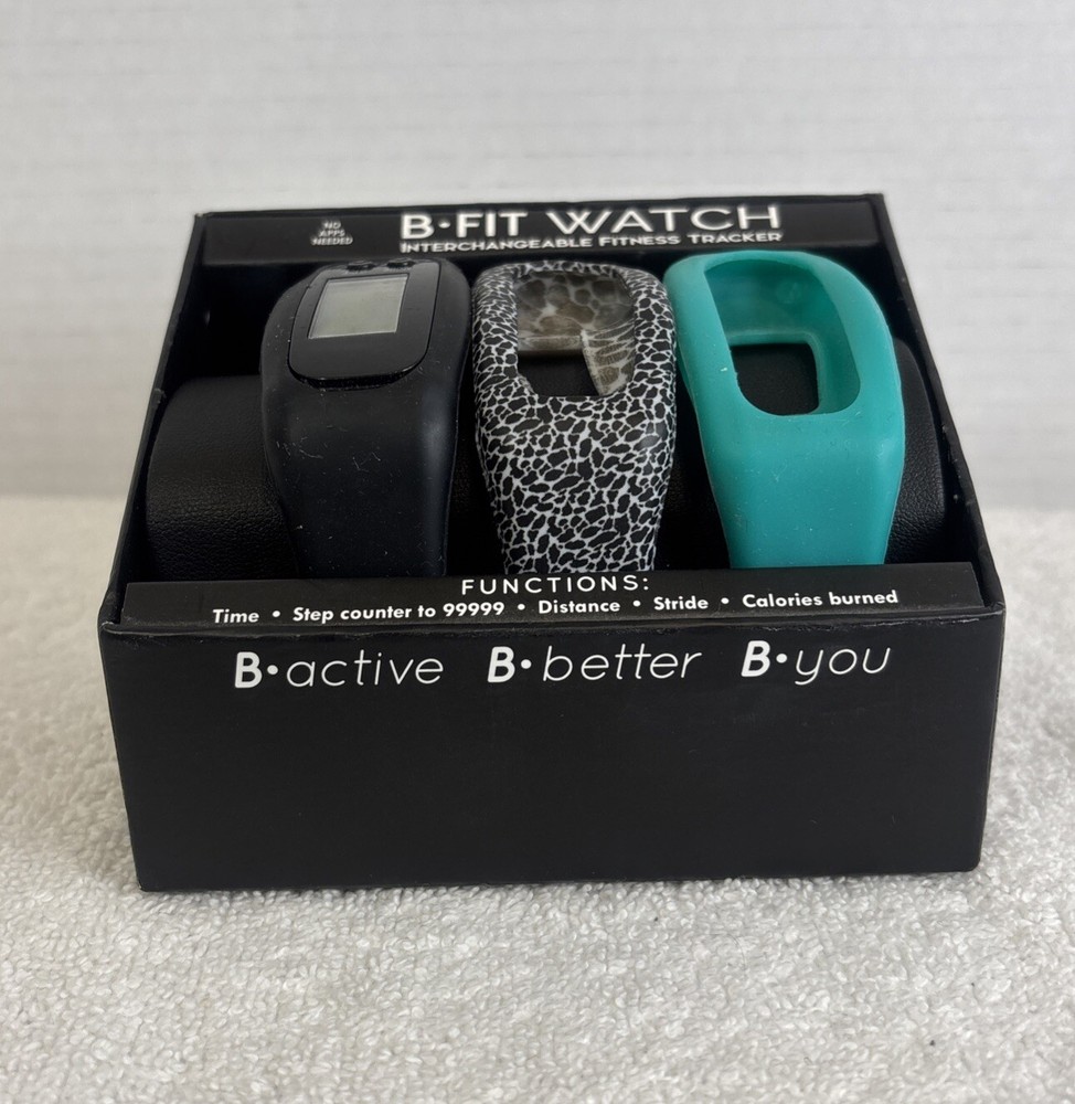 B Fit Interchangeable Set of 3 Silicone Bands ONLY Watch Untested