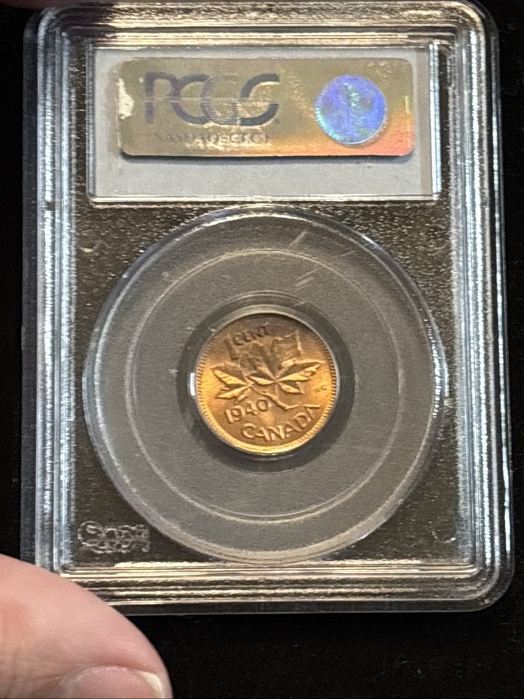 1940 Canada Penny Uncirculated Pcgs Ms64 Red Small Cent