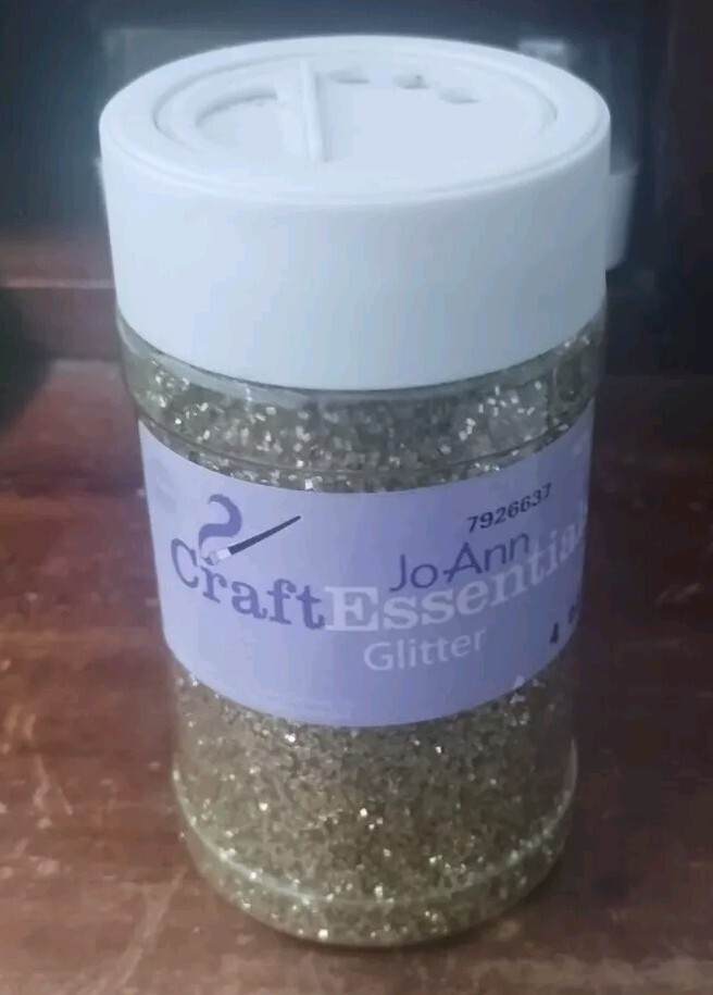 JoAnn Craft Essentials Gold Glitter 4 Oz.