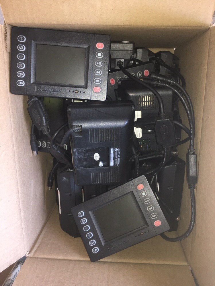 Three L3 Communications Video System 3.5" LCD Monitors Mobile Vision