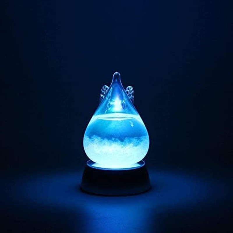 LED Light Stand Base, Colorful Light Rotating Crystal Display Base Stand Holder