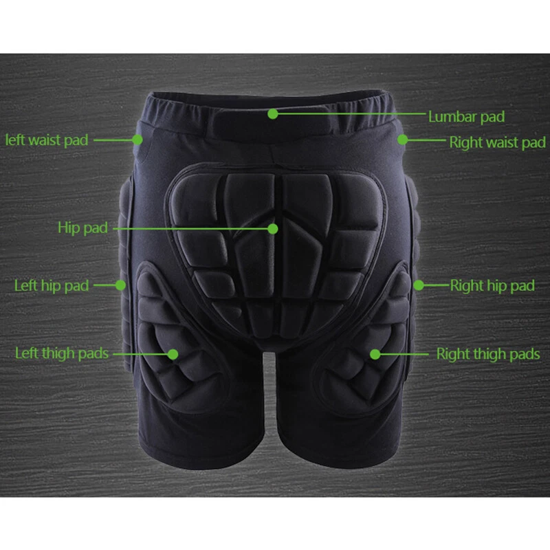 WOSAWE Protective Hip Shorts Ski Snowboard Impact Pants Protector Guards Shorts