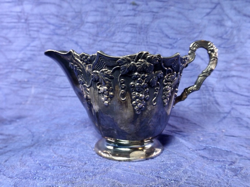 Silver Plated Sugar And Creamer Set Japan