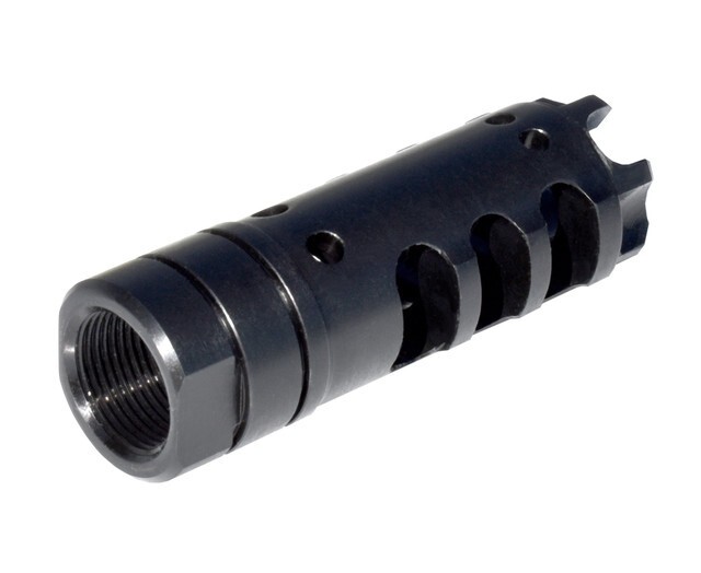 1/2x28 Hexasigma Defender Performance Muzzle Brake 223 22 Black