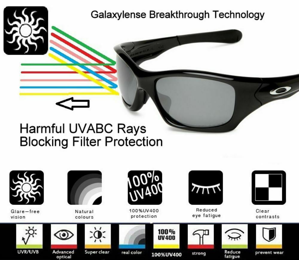 Galaxy Replacement Lenses For Oakley Thinlink OO9316 Blue/Red Polarized