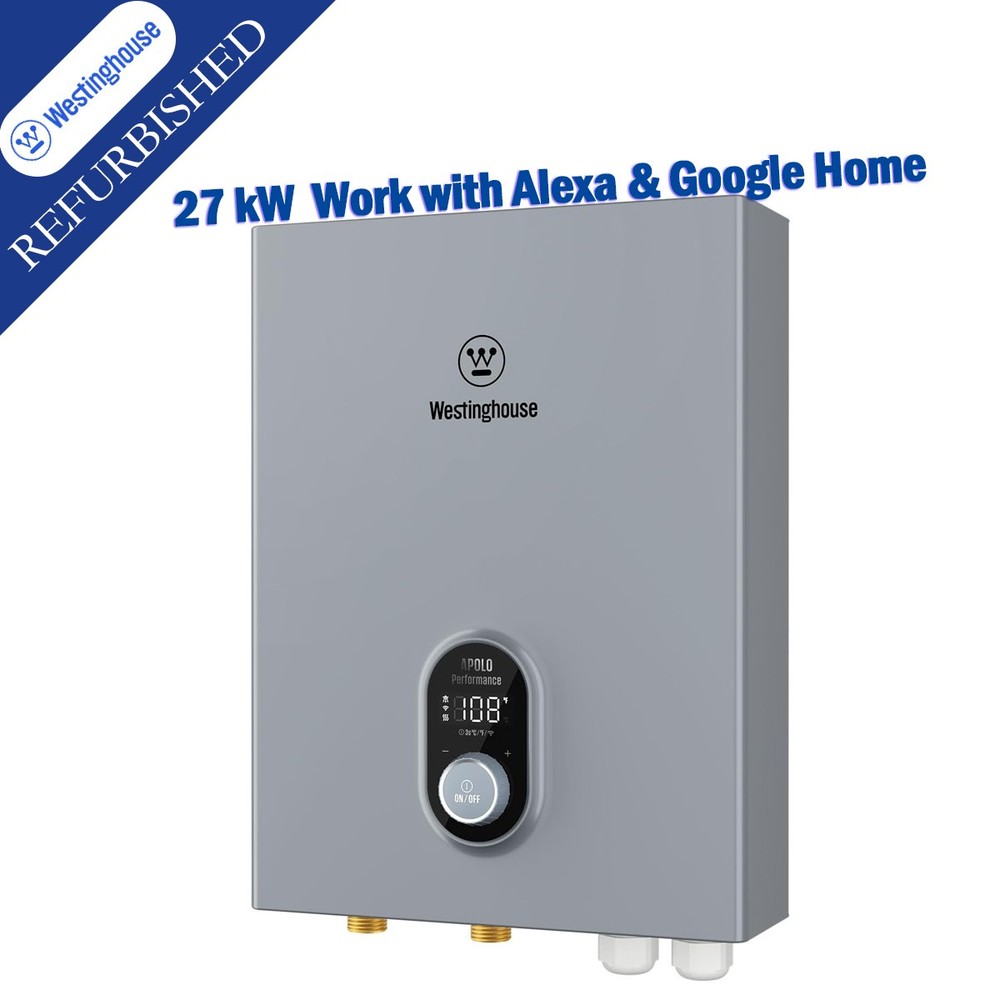 27kW Tankless Water Heater Electric 240V WIFI Smart Control For Whole House USED