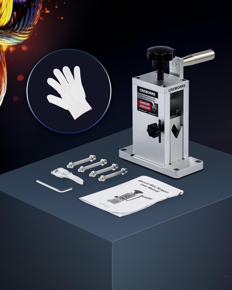 Manual Wire Stripper Machine Portable with Adjustable Feed Hole