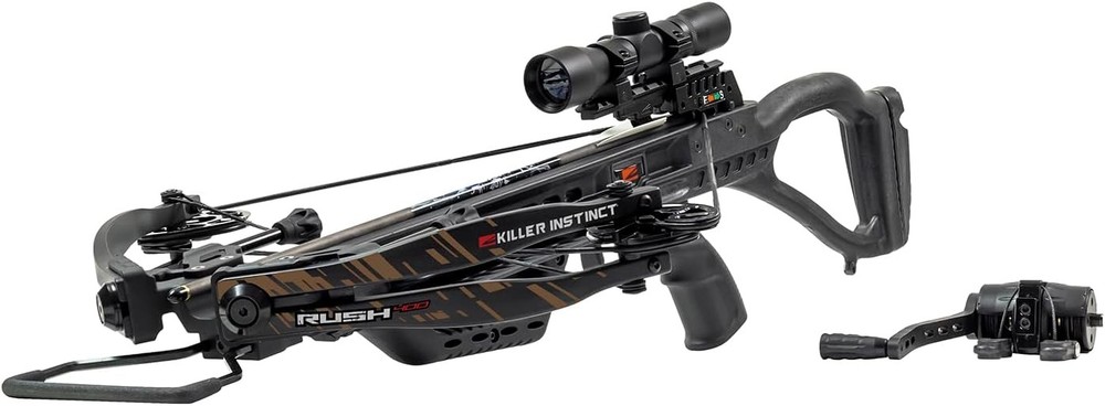 Killer Instinct Rush 400 Crossbow PRO Package Crank Cocker 400 FPS Ready