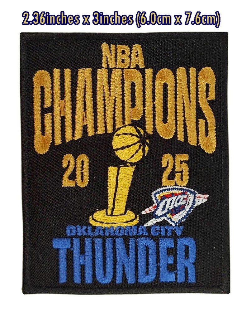 Oklahoma THUNDERS2025 Set 10PCS PER PACK LOGO PATCH,IRON,​Sewing​ on​ Fabrics