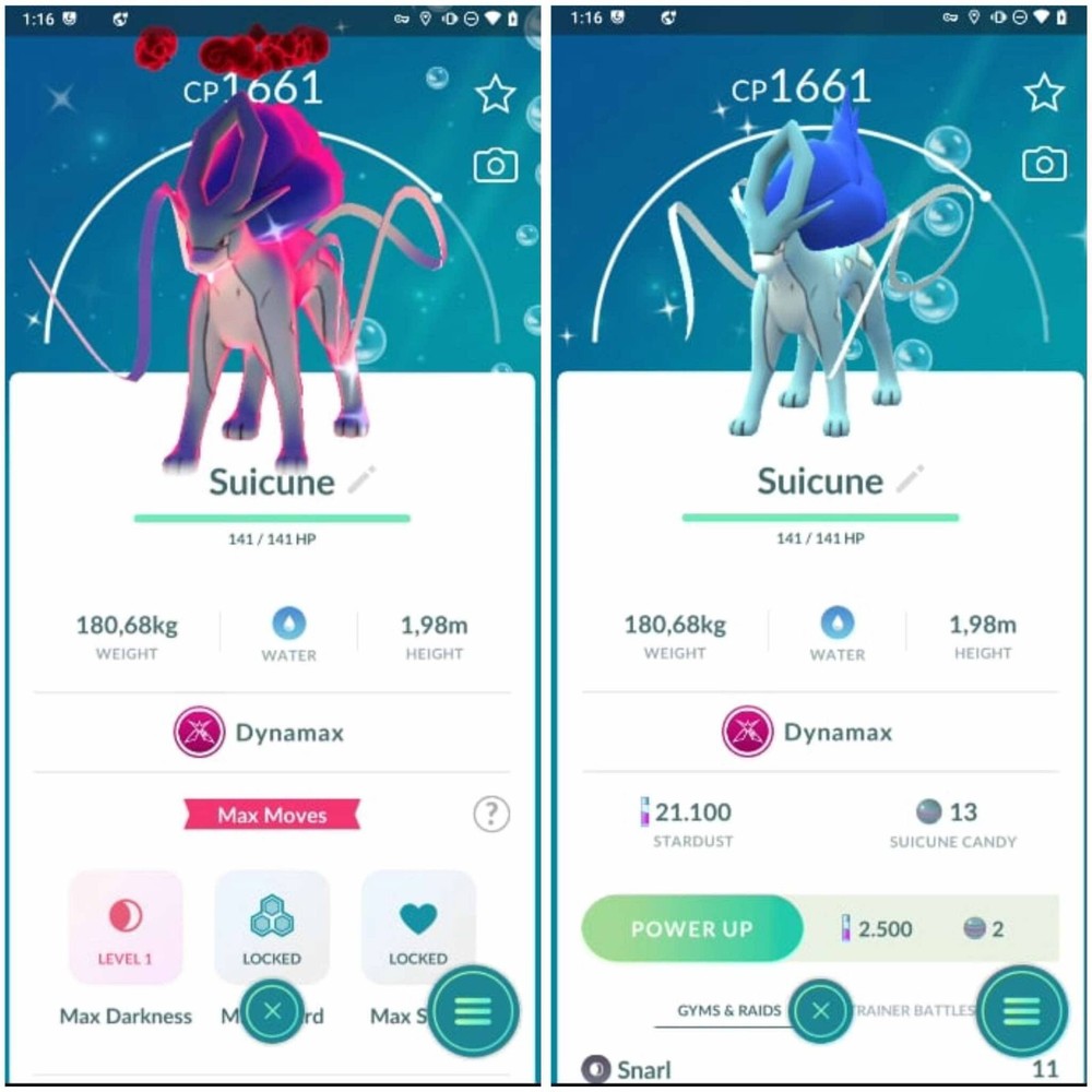 ✨ Shiny Dynamax Suicune -  P T C -  Description