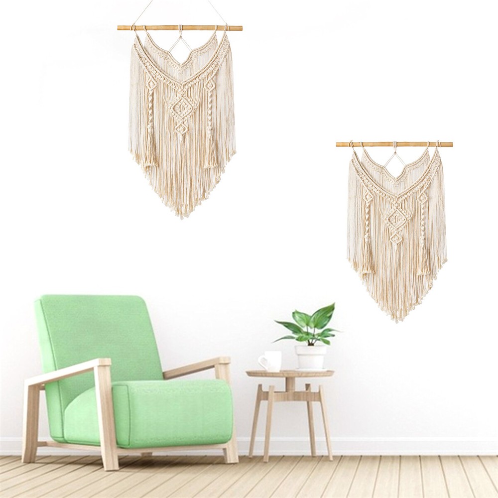Macrame Wall Hanging Tapestry Wall Decors Boho Chic Woven Home Decor US