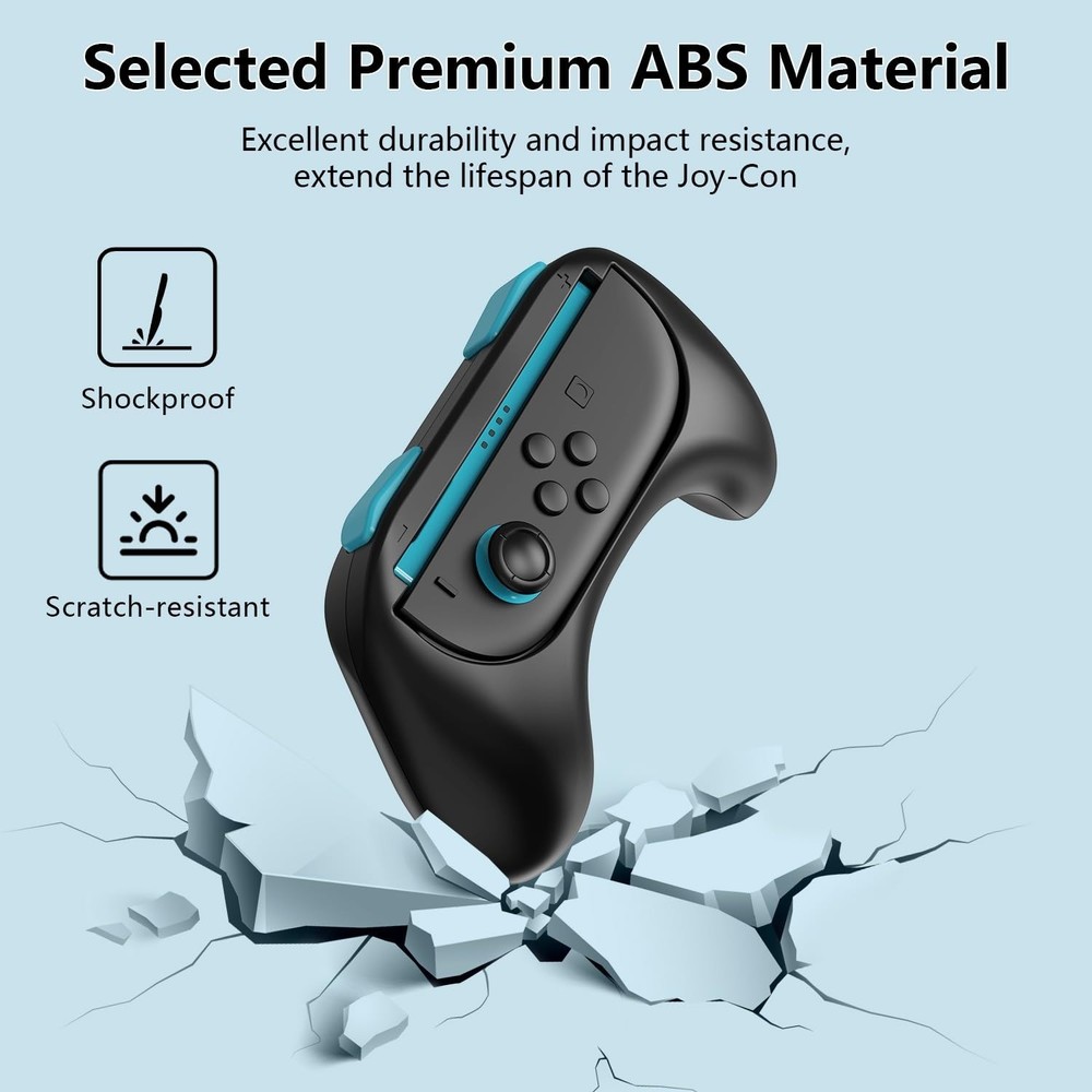 2Pcs Hand Grips for Nintendo Switch 2 Joy-Con Ergonomic Controller Handle ABS