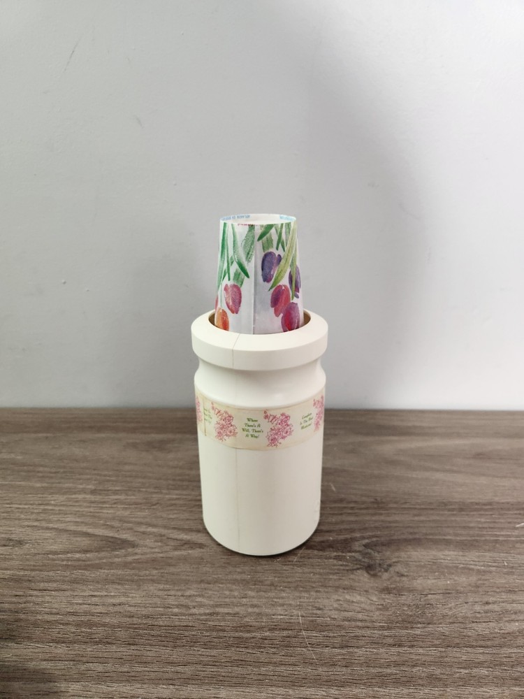 Vintage Dixie Bathroom Counter Cup Dispenser