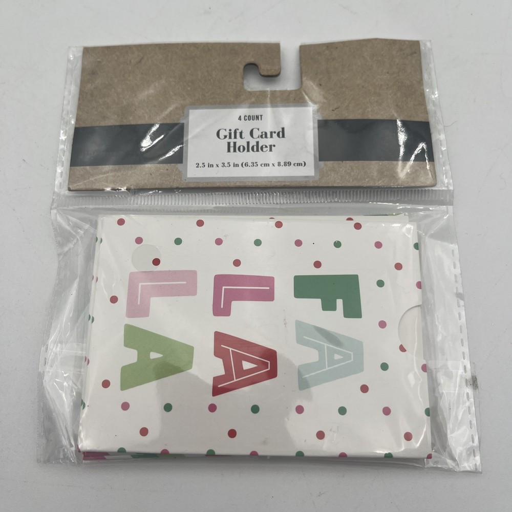 Fa La La Gift Card Holder 4ct