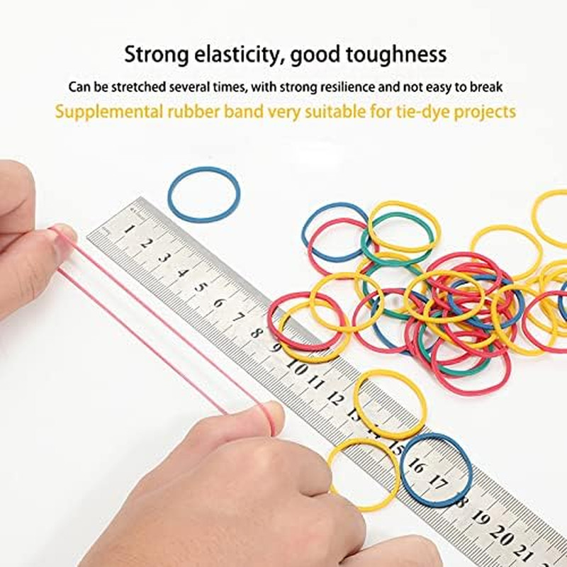 Rubber Bands for Tie Dye Projects Craft Project Design Assorted 200G